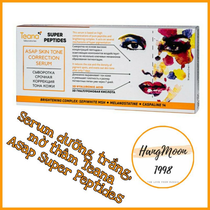 [Mã COS1904 giảm 8% đơn 300K] Serum Teana Super Peptides Asap Skin Tone Correction