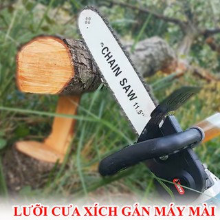 Lưỡi cưa xích - Bộ lưỡi cưa xích gắn máy mài - Lưỡi cưa cây, lưỡi cắt gỗ - Máy cắt gỗ, làm mộc - Tra dầu tự động