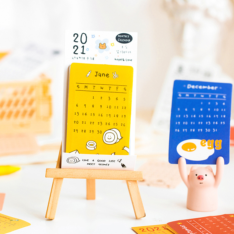 Sticker Dán Tường Hình Lịch Ngày Tháng Năm 2021