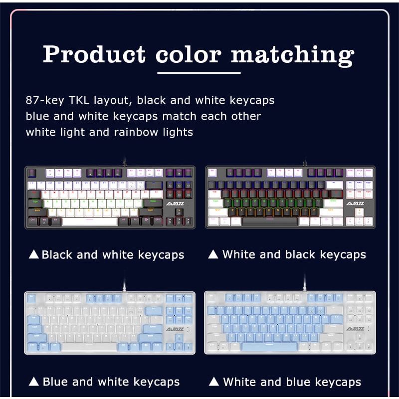 Bàn phím cơ Ajazz AK40 chính hãng bảo hành 2 năm