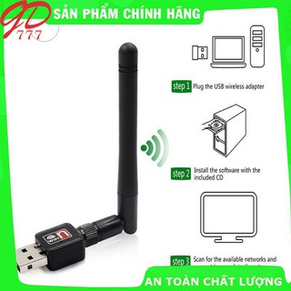 Usb wifi - usb thu wifi 802.11n cho máy bàn, đầu thu kỹ thuật số youtube có anten