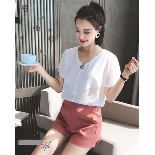 Áo Kiểu Phối Nút Syndy