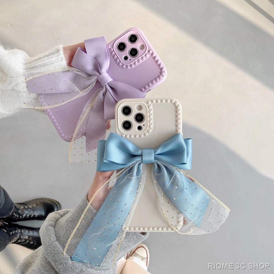 Ốp Điện Thoại Họa Tiết Ren Thắt Nơ Dành Cho Iphone | BigBuy360 - bigbuy360.vn