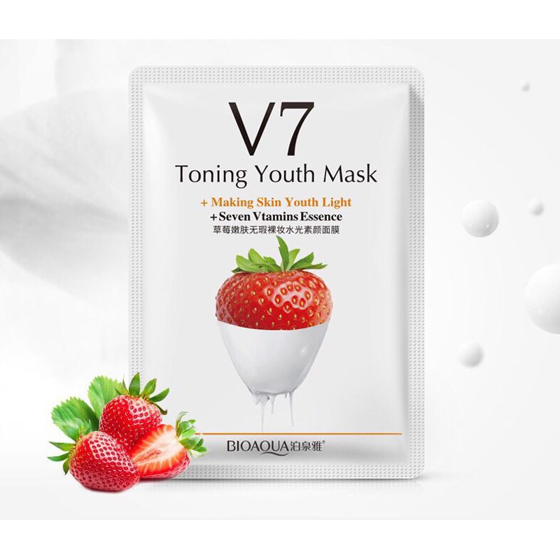 Mặt nạ V7 Toning Youth Mask nội địa Trung Bioaqua