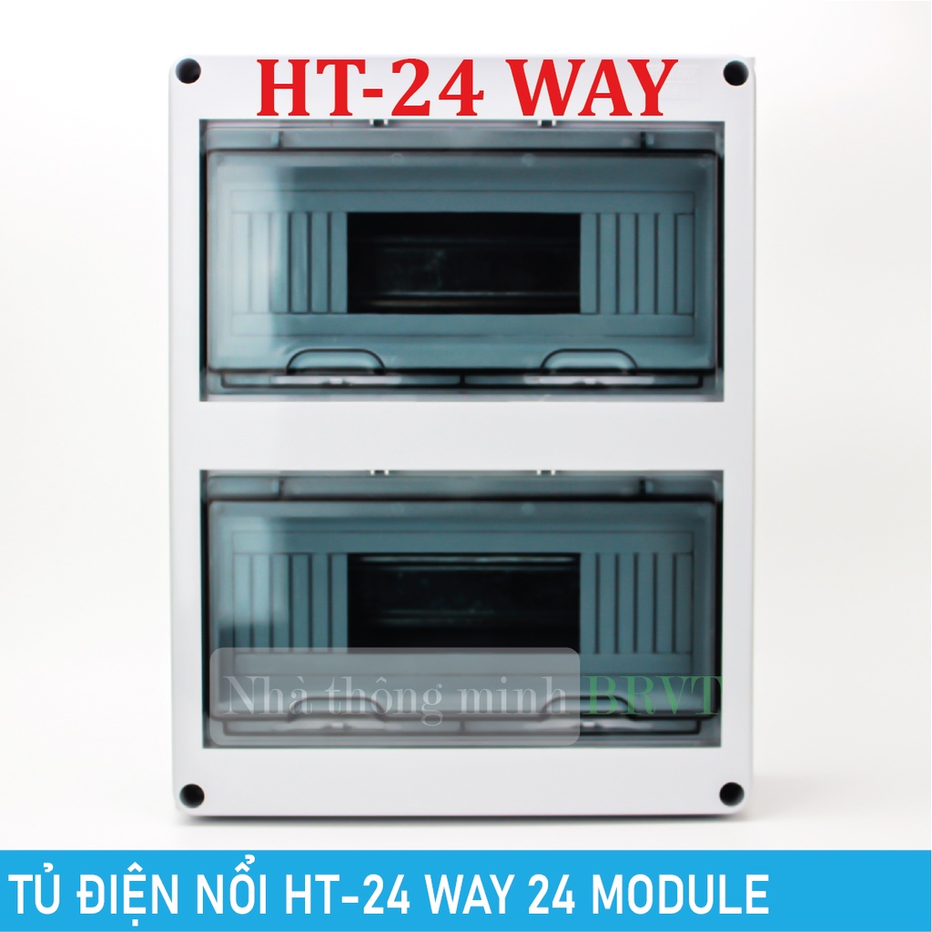 Tủ điện 5 WAY, 8 WAY, 12 WAY, 15 WAY, 18 WAY, 24 WAY chống nước, chống bụi - Tủ điện lắp nổi, Tủ điện nhựa