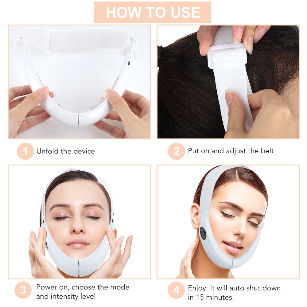 Máy xóa nọng cằm Skinny Face CHÍNH HÃNG máy nâng cơ mặt tạo khối khuôn mặt, tạo hàm V Line mẫu mới
