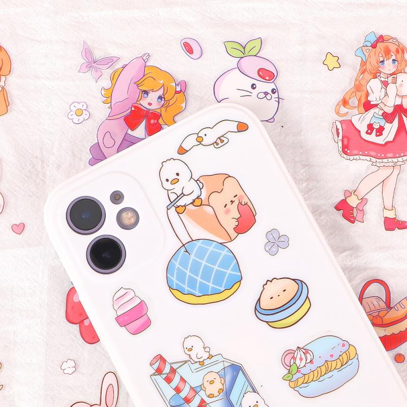 Bộ 20 Tấm Sticker Dán Trang Trí Hình Hoạt Hình Đáng Yêu