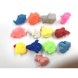 Set 10 con thú thả chậu tắm bóp chip chip cho bé