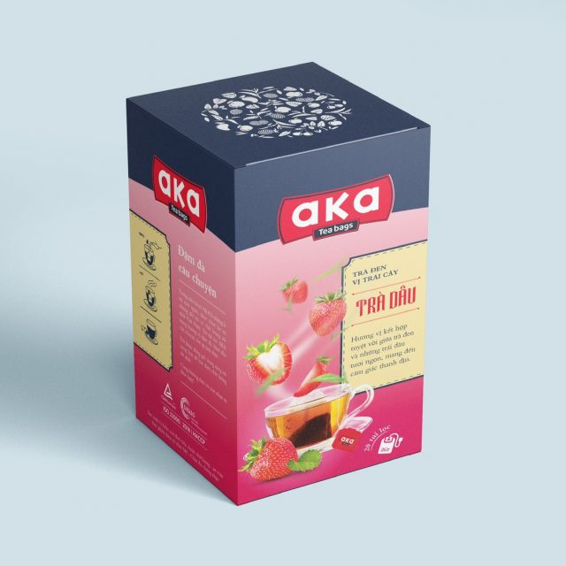 Trà đen vị trái cây AKA túi lọc (Tân Nam Bắc) - hộp 40g (20 túi lọc x 2g)