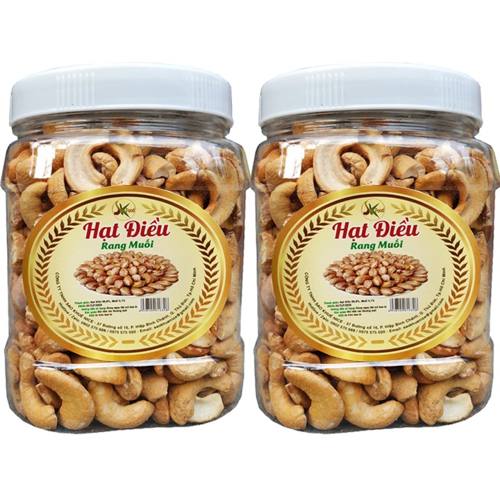 1kg Hạt điều vỡ rang muối chất lượng SKFOOD