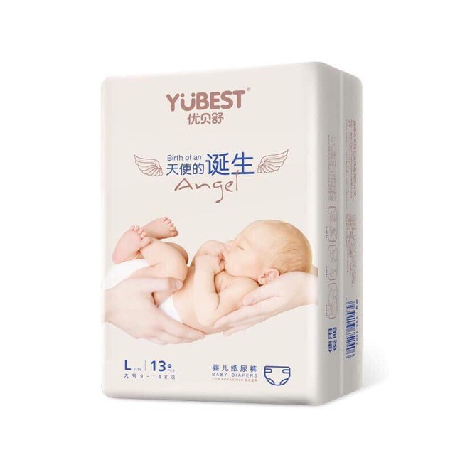 Bỉm Yubest Angel [HÀNG CHÍNH HÃNG] nội địa Trung Quốc quần /dán đủ size S90, M84, L78, XL72