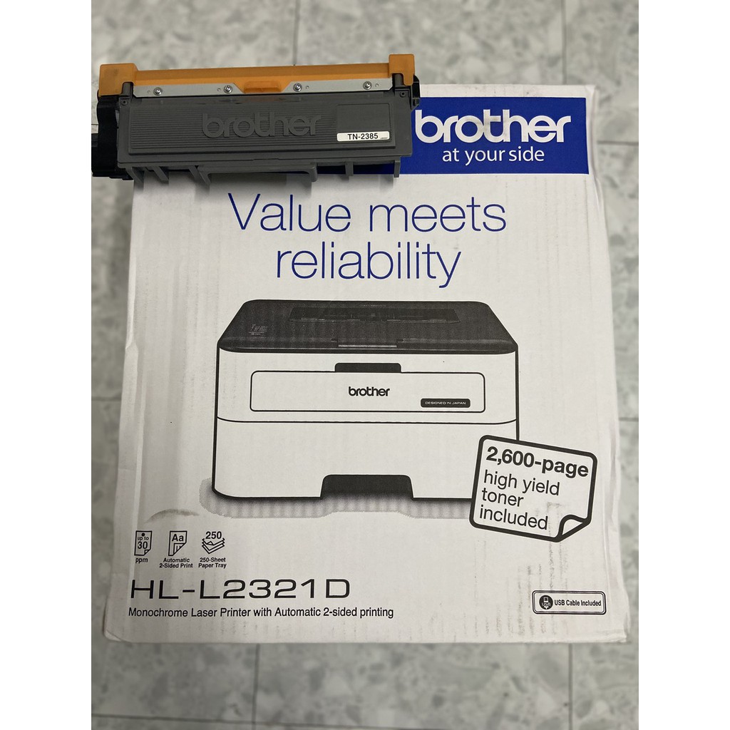 Máy in Brother 2321D in 2 mặt tự động - hàng chính hãng Brother bảo hành 24 tháng