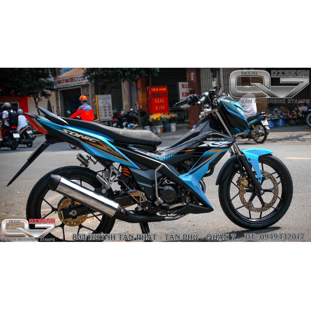 Tem Rời SONIC 150 Xanh - decalq7