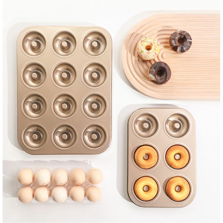 Khuôn cupcake 6 lỗ/12 lỗ nướng chống dính