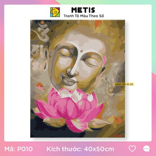 Tranh Tô Màu Số Hoá Hình Vẽ Hoa Sen Phật Giáo Tô Theo Số Ý Nghĩa METIS P010