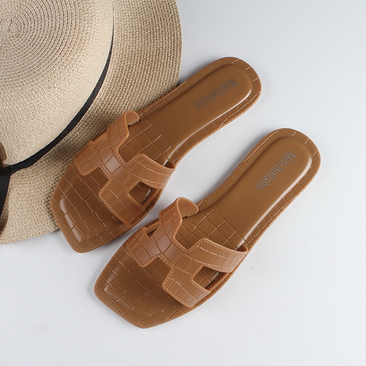 Dép lê nữ - HM nhiều màu 𝐑𝐄̉ 𝐕𝐎̂ Đ𝐈̣𝐂𝐇 - cam - be - trắng - xanh ngọc - xanh dương- xanh lục - nâu da bòi