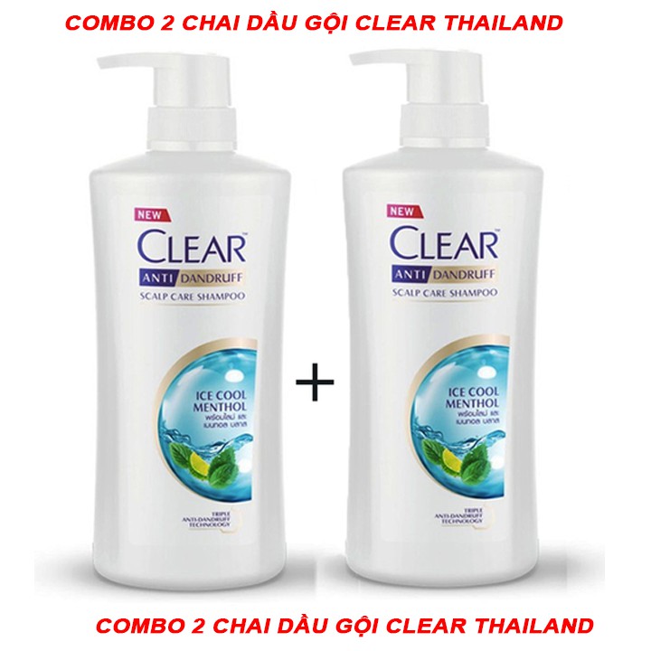 Dầu Gội Đầu Clear Thái Lan mẫu mới 2020