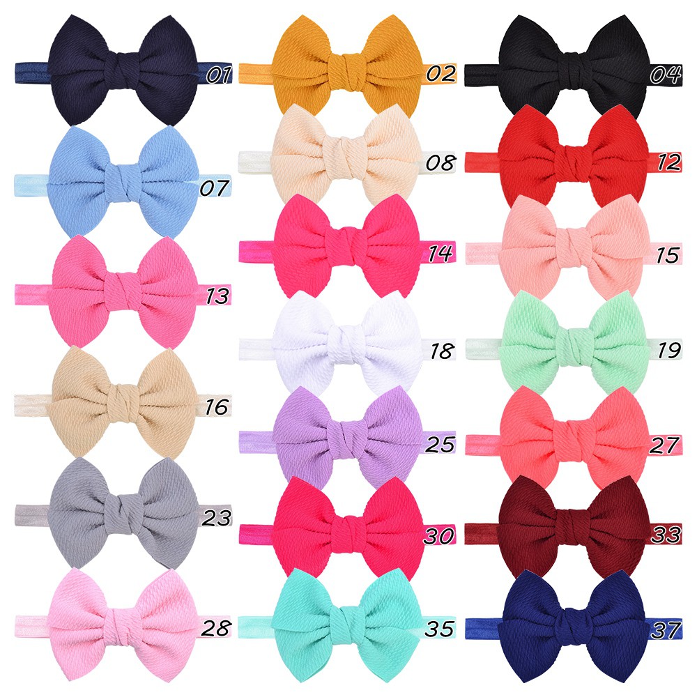 Băng đô KIDSBOWS bằng vải thun phối nơ dễ thương dành cho bé gái