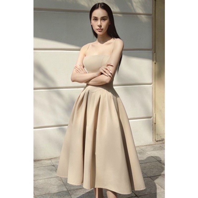 Đầm 2 dây chất Phi Lụa đảm bảo 100% như hình ảnh