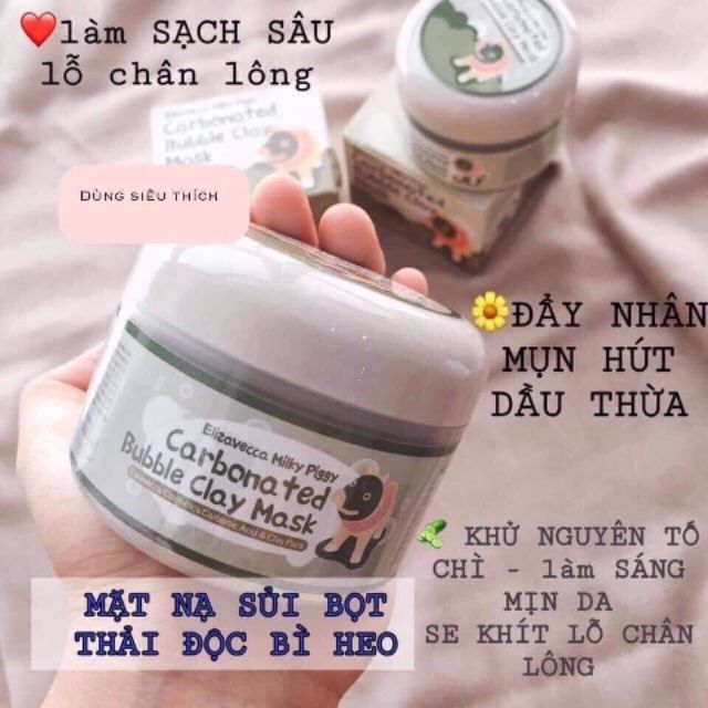 Mặt nạ Thải độc chì sủi bọt Bì Heo Bioaqua.