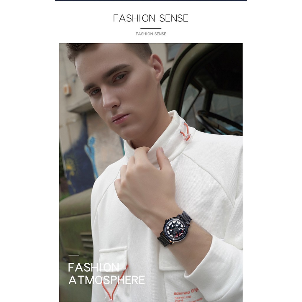 Đồng hồ Nam Sanda P1025 Mặt Xoay 360 Dây Thép | BigBuy360 - bigbuy360.vn