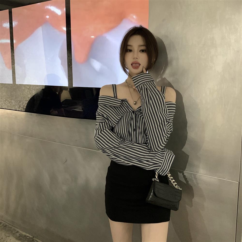 Đầm Tay Dài Kẻ Sọc Thời Trang Nữ Tính | BigBuy360 - bigbuy360.vn