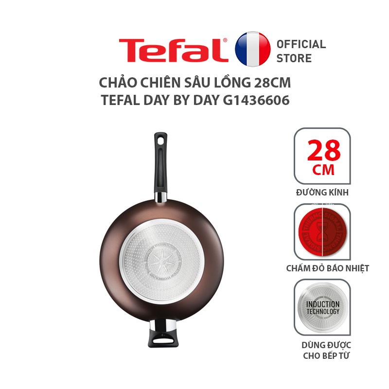 Chảo chiên sâu lồng Tefal Day By Day 28cm G1436606