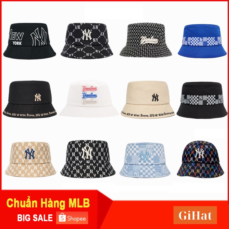 Nón Mũ Bucket NY LA Hàng Hiệu Xuất, HOT TREND, Vải Poly Cotton Thoáng Mát, Nón Bucket LA NY Form Chuẩn Châu Á