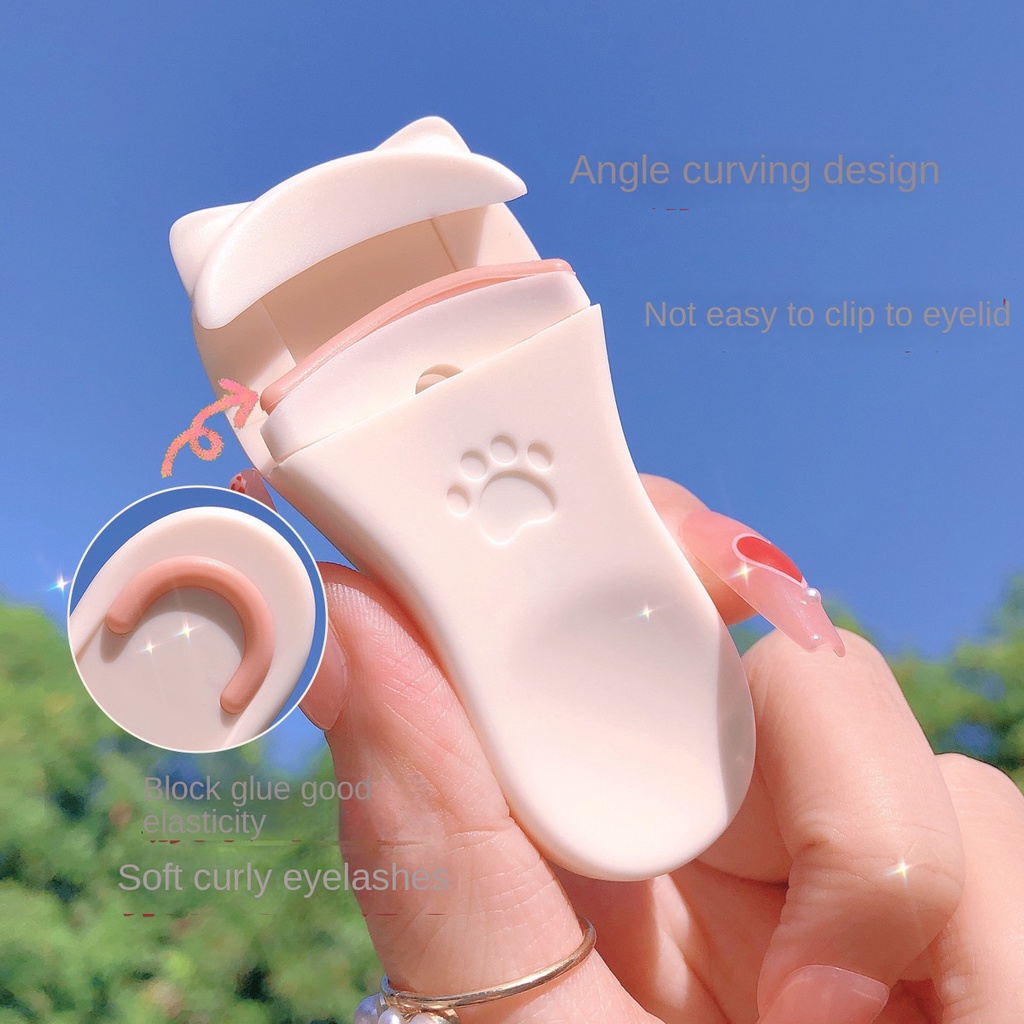 Dụng Cụ Trang Điểm Mắt Mèo Dễ Thương Uốn Cong Lông Mi Lâu Trôi Tạo Kiểu Ba Chiều Không Bị Trượt Mắt Nhỏ Và Di Động