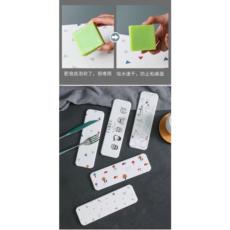 Giá Đỡ Xà Phòng Tắm Thấm Hút Tốt Nhanh Khô Tiện Dụng