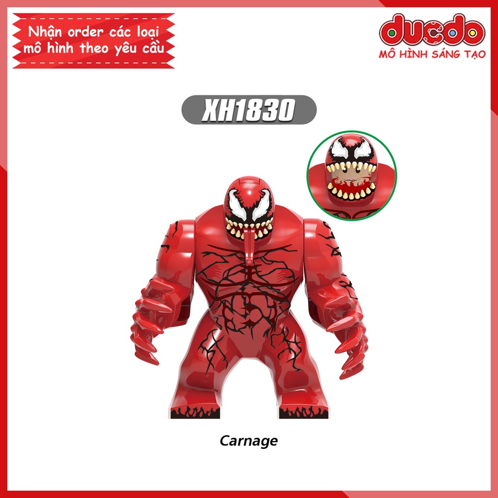 Bigfig Venom - Siêu Dị nhân Super Hero - Đồ chơi Lắp ghép Xếp hình Mini Minifigures Big fig Marvel - XINH X0327