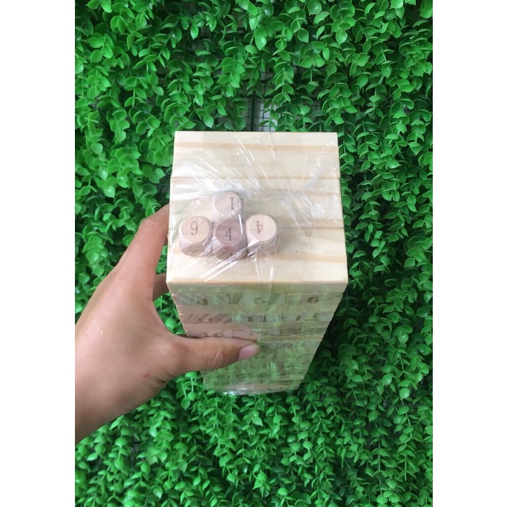 Bộ đồ chơi rút gỗ 48 thanh loại gỗ min siêu đẹp