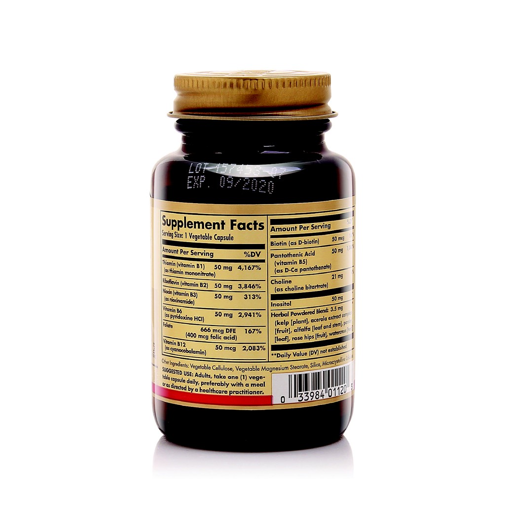 [NHẬP KHẨU USA CHÍNH HÃNG] Viên uống bổ sung Vitamin B hỗ trợ tăng cường sức khỏe Solgar B-Complex 50 | BigBuy360 - bigbuy360.vn