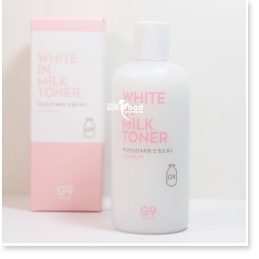 Nước Hoa Hồng Dưỡng Trắng Da G9Skin White In Milk Toner