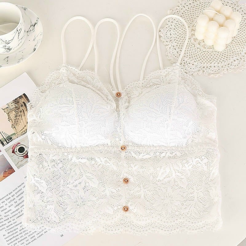 Áo bra ren phối khuy siêu quyến rũ đi biển siêu hot