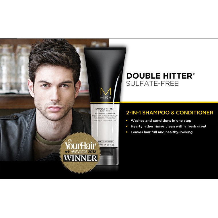 Dầu gội và xả 2 trong 1 Double Hitter Paul Mitchell Mitch