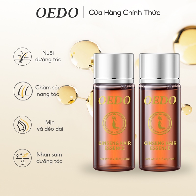 Set 2 serum tinh chất nhân sâm OEDO kích thích tóc mọc dày phục hồi chân tóc mạnh mẽ nhanh chóng