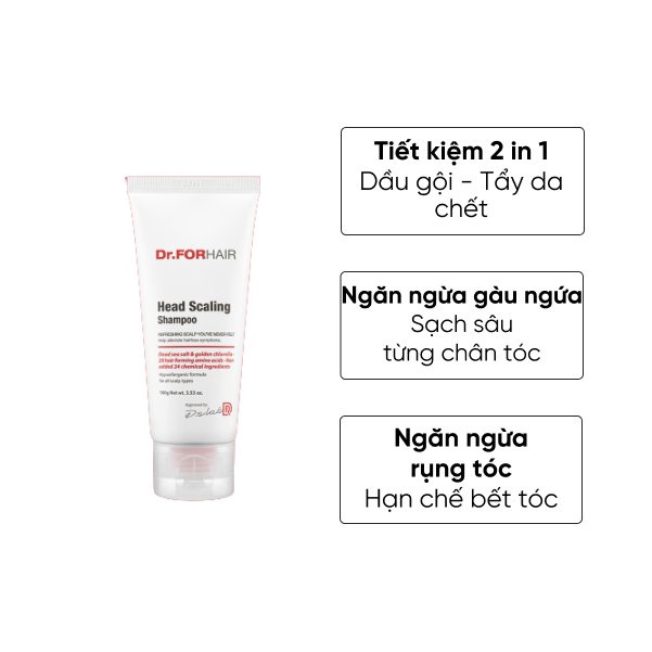 Dầu Gội Tẩy Tế Bào 2 Trong 1 Dr.FORHAIR Head Scaling Shampoo