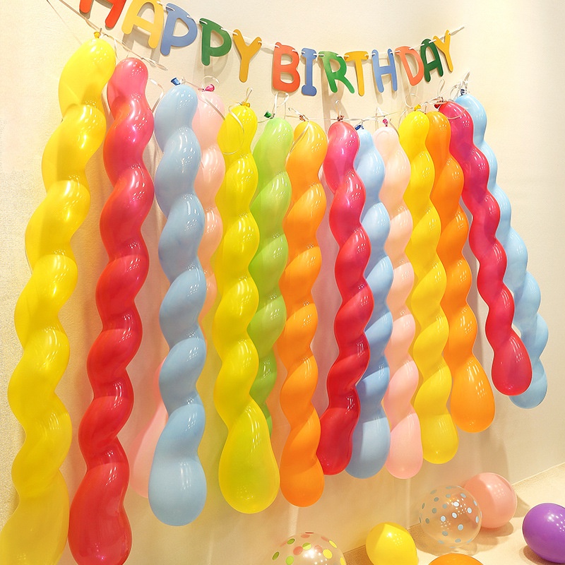 Set 10 Dây Dài Bằng Kim Loại Màu Crom Cột Bong Bóng Trang Trí Tiệc