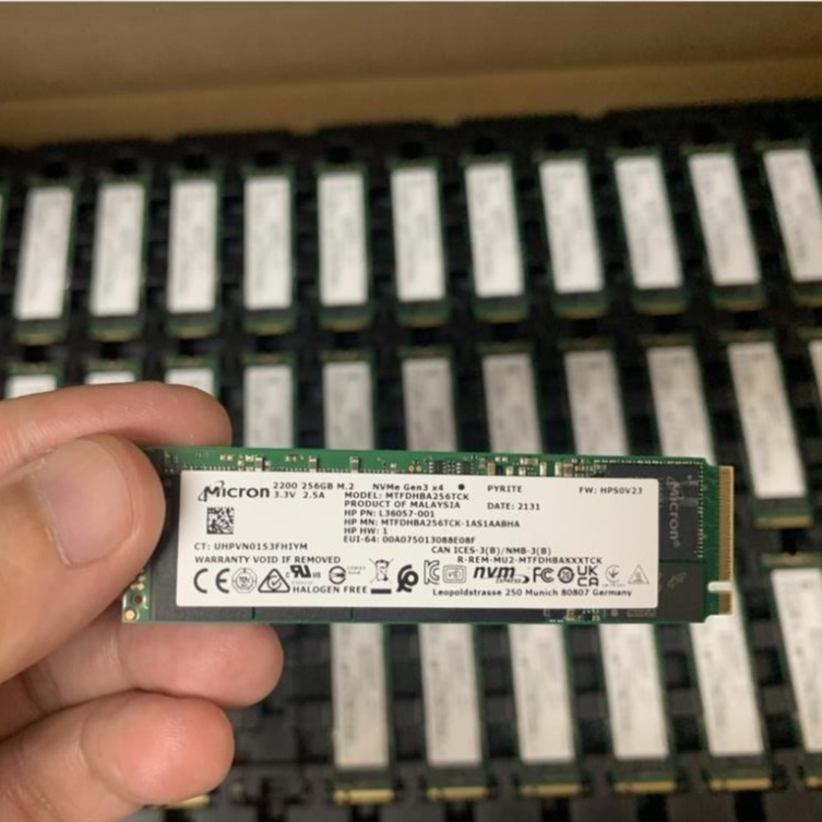 Ổ Cứng SSD 256GB Micron 2200 NVMe M.2 PCIe Gen3 x4 2280 (MTFDHBA256TCK)