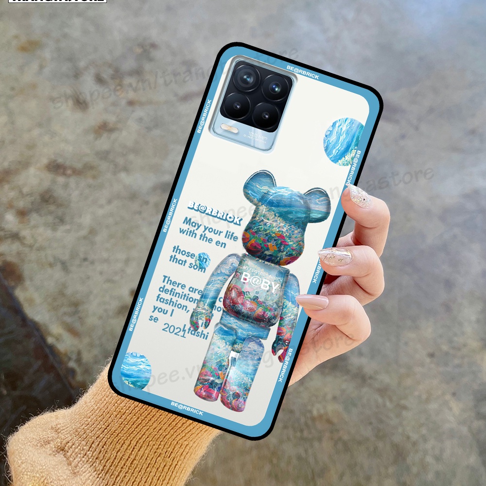 Ốp Realme 8 / 8 Pro in hình gấu Bearbrick,Mountain,xanh,đen,đỏ giá rẻ