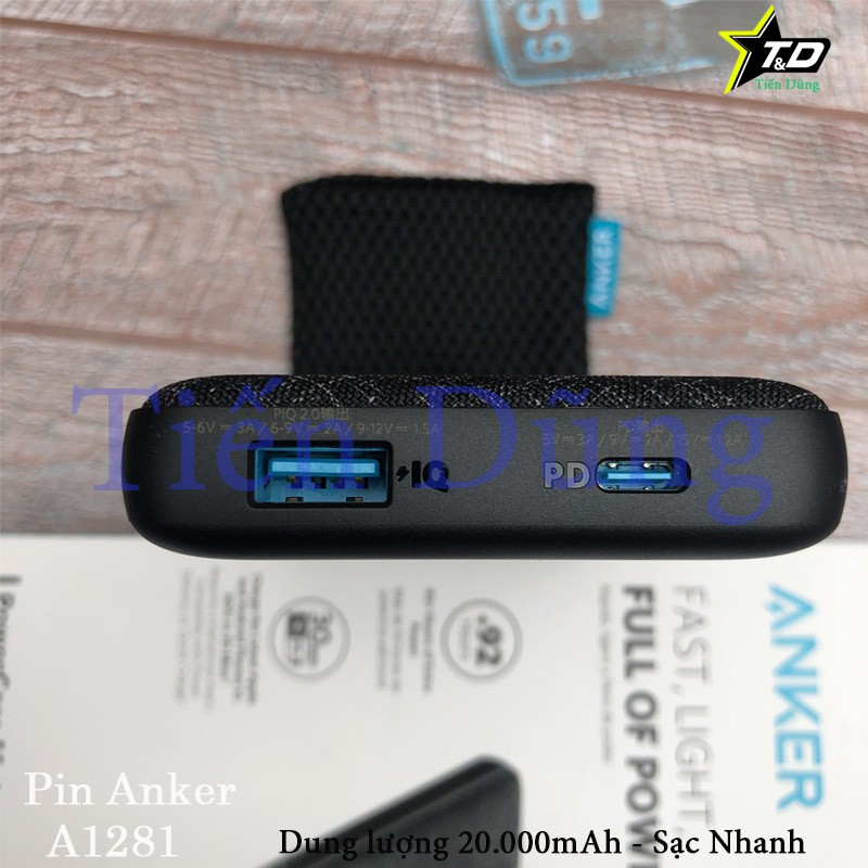 Sạc Dự Phòng ANKER PowerCore Metro Essential 20.000 PD - A1281