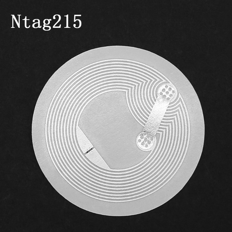 Set 10 Sticker NTAG215 NFC dán thẻ từ dùng kiểm soát truy cập