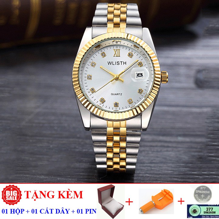 Đồng hồ 💝 Free ship 💝 Giảm 20k khi áp mã [TUIXHN] Đồng Hồ Nam Máy Nhật Dây Thép Không Gỉ WILSTH  - DH01