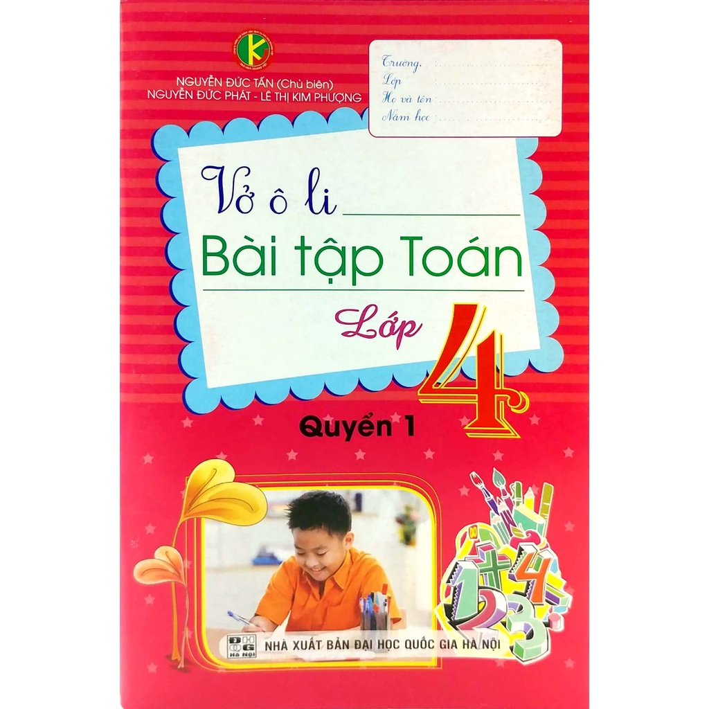 Sách Vở Ô Li Bài Tập Toán Lớp 4 - Quyển 1