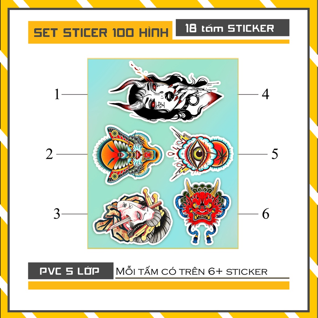 Sticker Nhật Bản 02 | STK 202 | Hình Dán Sticker Chống Nước Cắt Sẵn Từng Hình Tại Azsticker Kích Thước 6cm - 10 cm