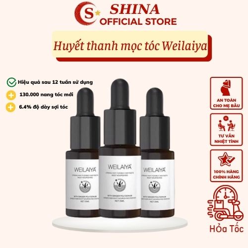 Kích Thích Mọc Tóc Nhanh với Huyết Thanh Serum Mọc Tóc Weilaiya, Cam Kết Hiệu Quả Sau 12 Tuần. Dùng Thử Combo 3 Lọ