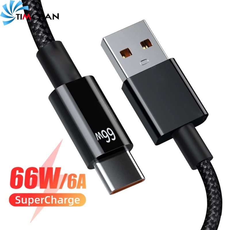 Cáp Sạc Nhanh 66W Type-C 6A Chuyên Dụng Cho Điện Thoại