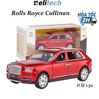 Xe mô hình Rolls Royce Cullinan tỉ lệ 1:32, thân xe hợp kim, mở 6 cánh