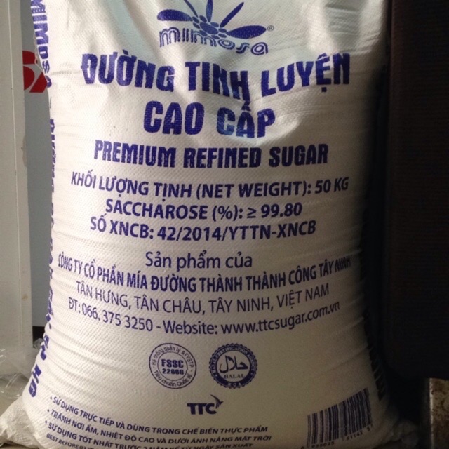 đường cát tinh luyện 1kg đủ